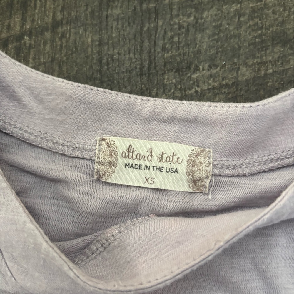 Altar’d State Lavender Ruffle  Top - Picture 3 of 4